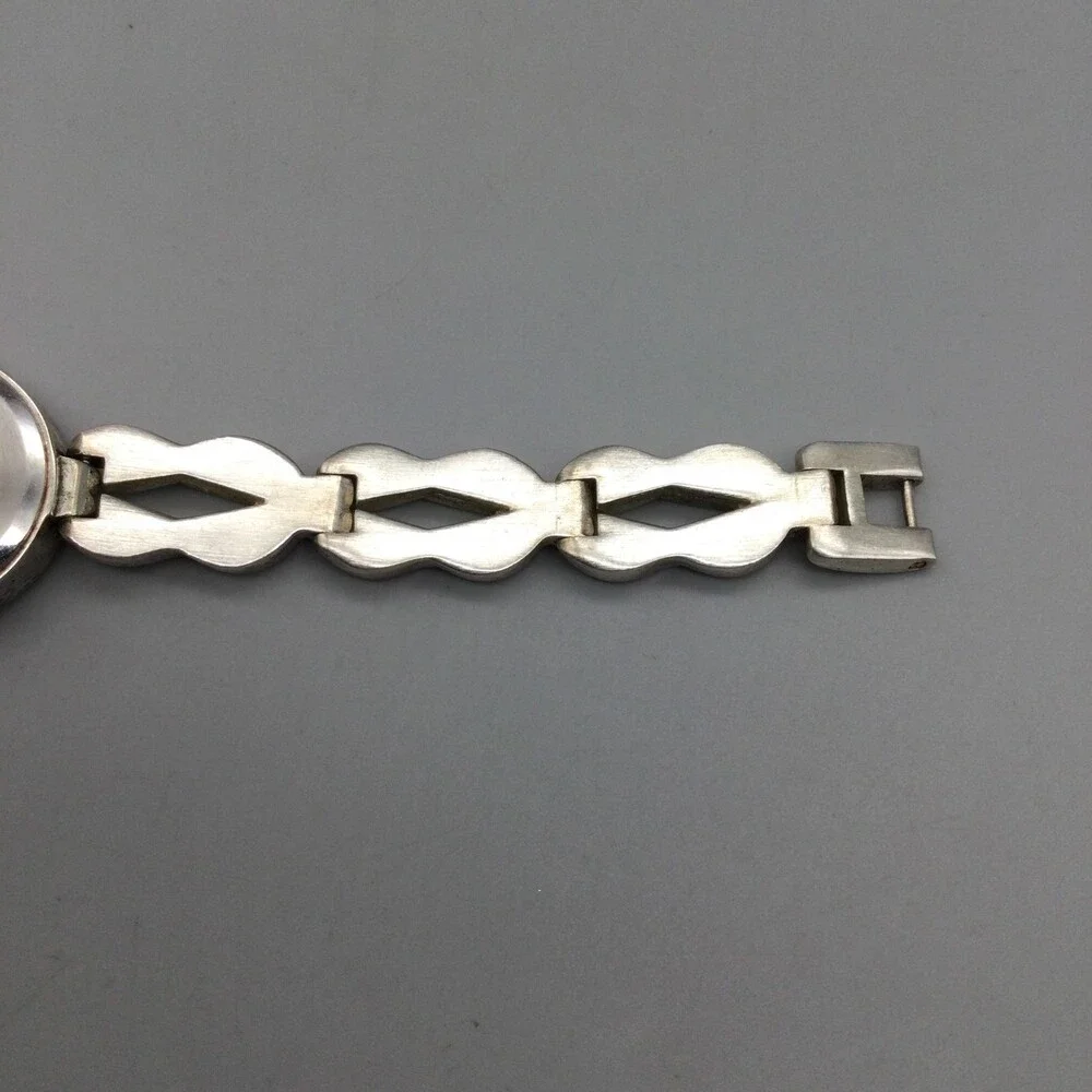 Anne Klein II Womens Watch 19mm White Dial Silver Tone Bracelet New Battery 6.5